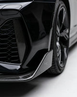2019–2021 Audi RS6 C8 Avant Front Bumper Lip Spoiler – Pre-Preg Dry Carbon Fiber