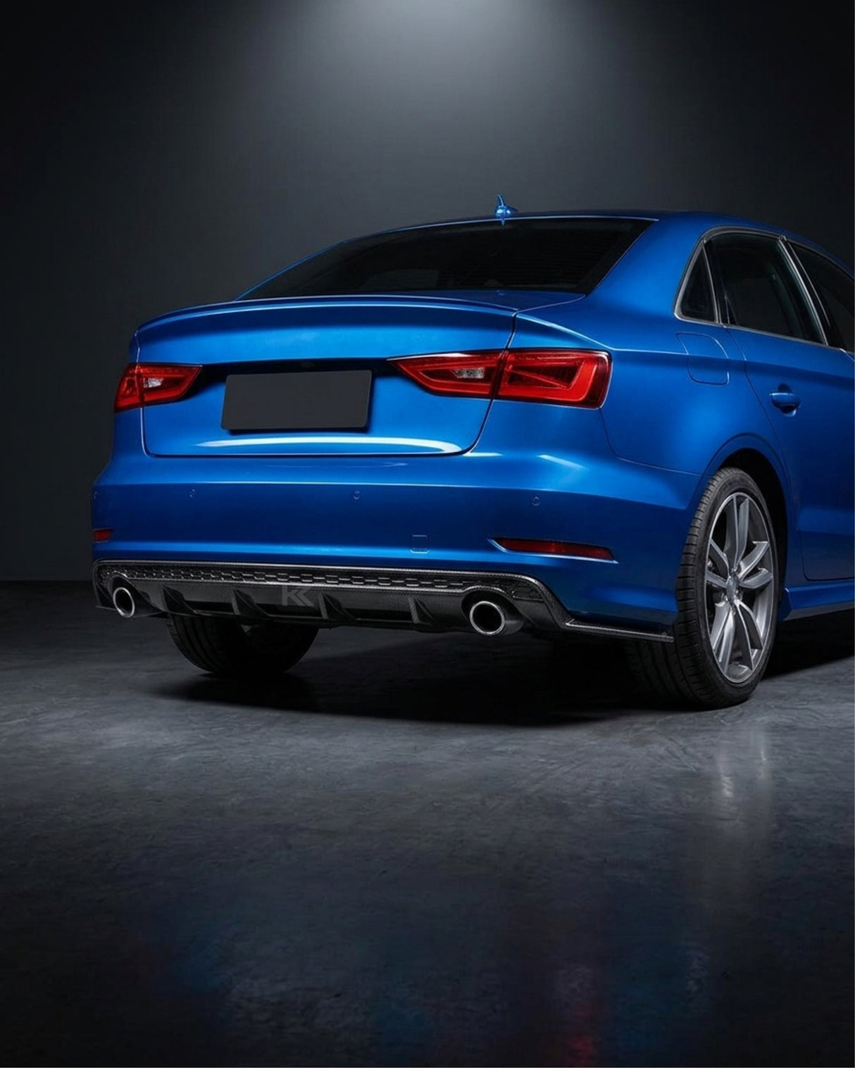 2015–2016 Audi A3 S-Line 8V Sedan Rear Bumper Diffuser Lip – Carbon Fiber