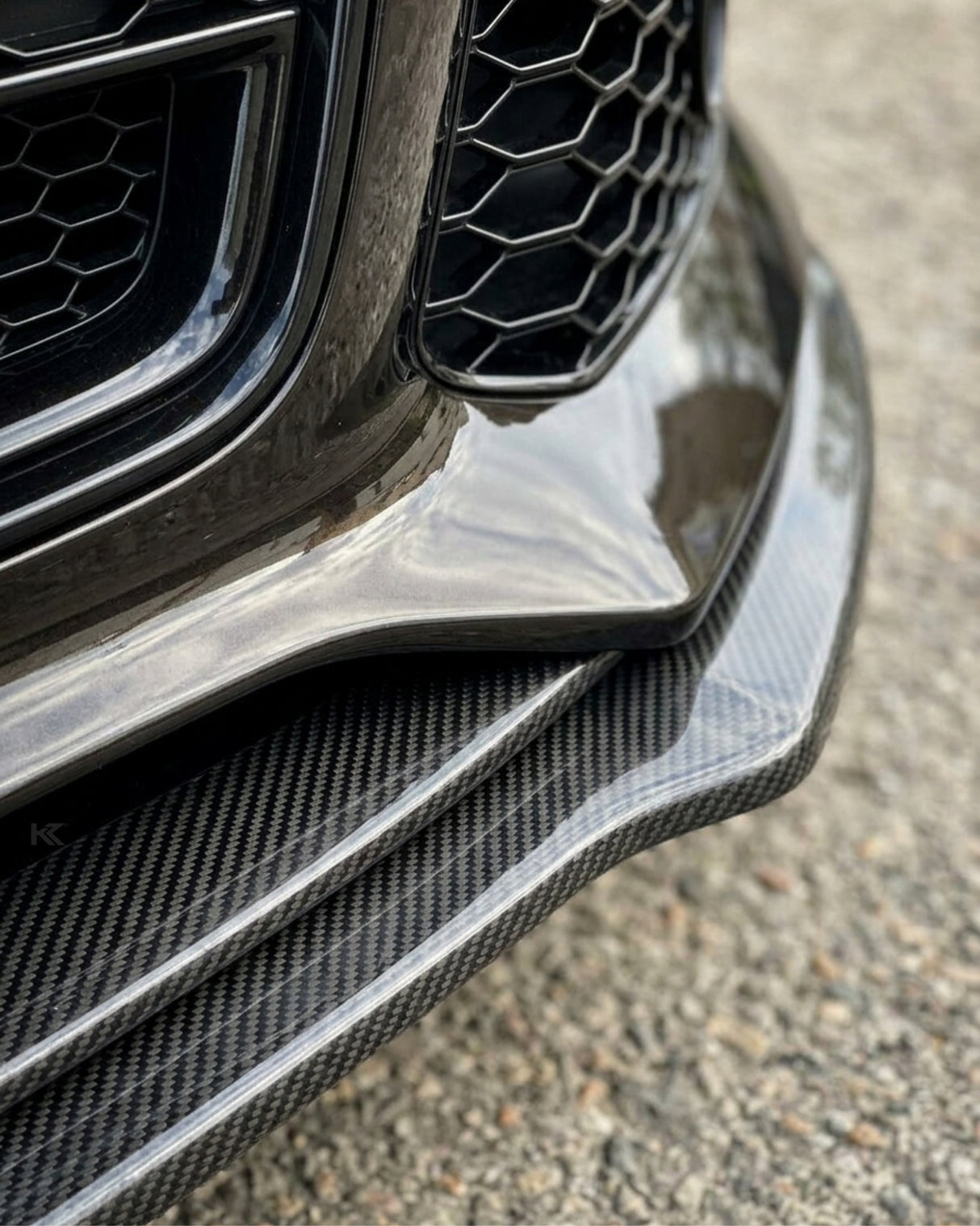 2013–2018 Audi RS6 C7 Avant Front Center Splitter – Carbon Fiber