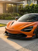 McLaren 720S Spider Dry Carbon Fiber Front Lip Splitter OEM Style 2017 - 2019