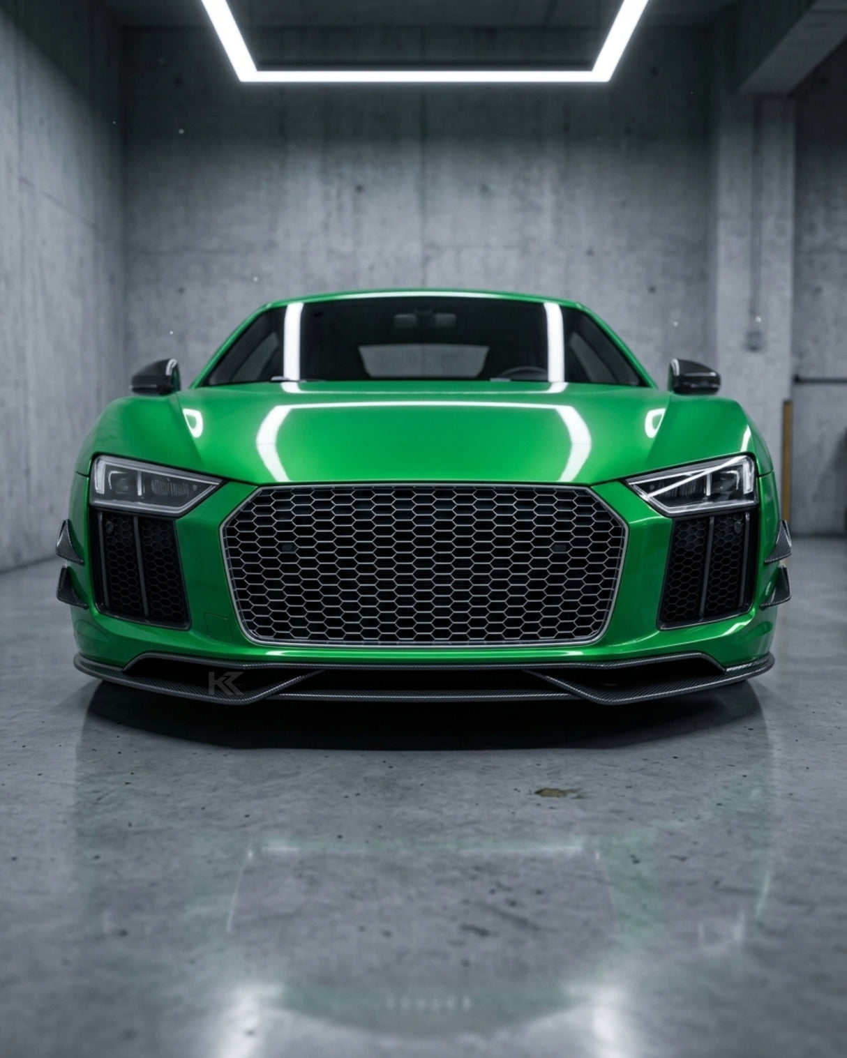 2016–2018 Audi R8 V10 / V10 Plus Coupe 4S Gen 2 Front Bumper Lip Spoiler Set – Carbon Fiber