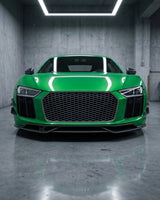 2016–2018 Audi R8 V10 / V10 Plus Coupe 4S Gen 2 Front Bumper Lip Spoiler Set – Carbon Fiber