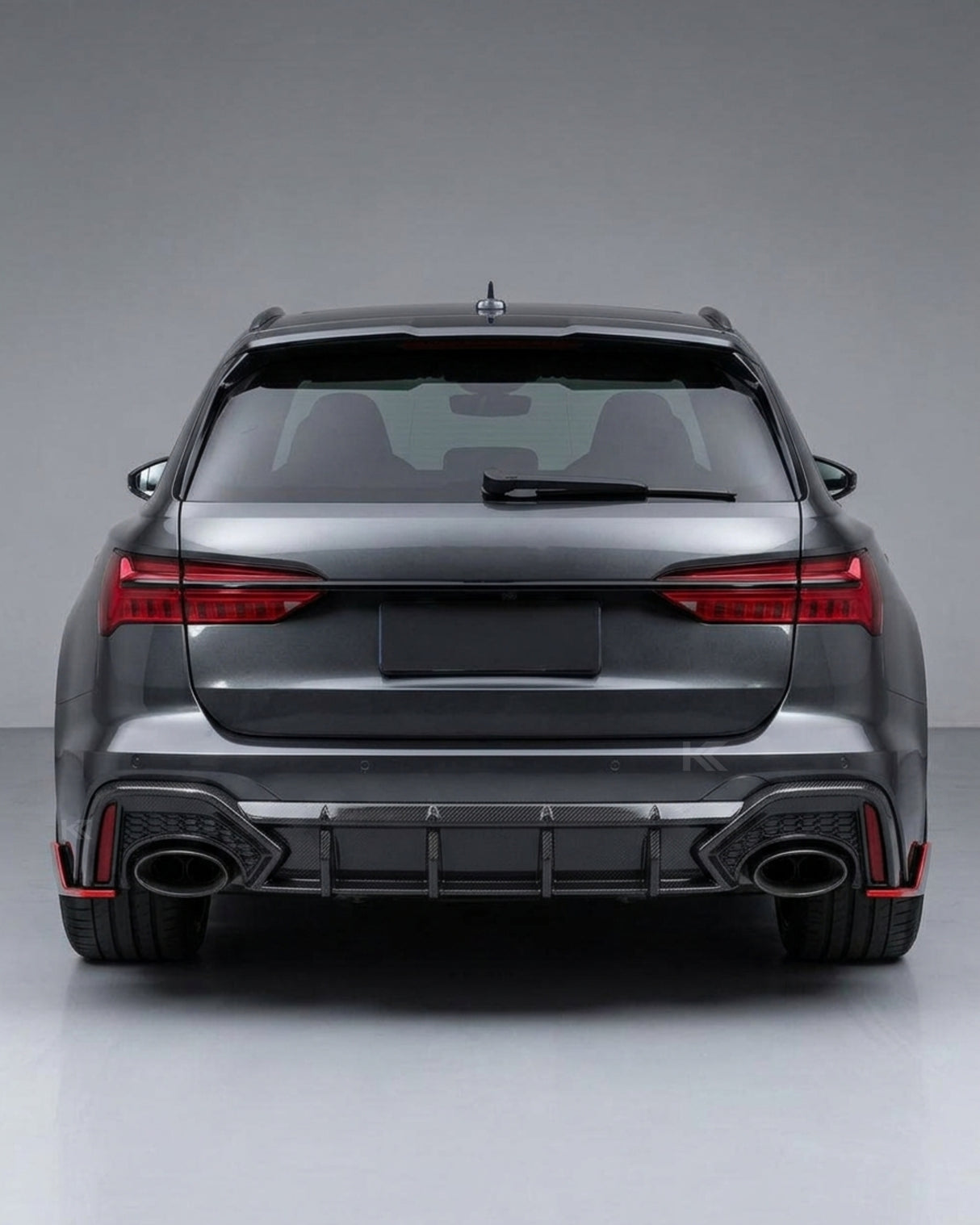 2019–2021 Audi RS6 / A6 C8 Avant Wagon Rear Bumper Diffuser – Dry Carbon Fiber