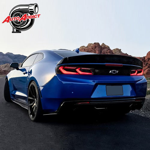 2016-2018 CHEVY CAMARO UMBRA LED TAILLIGHTS GLOSS BLACK/SMOKE LENS