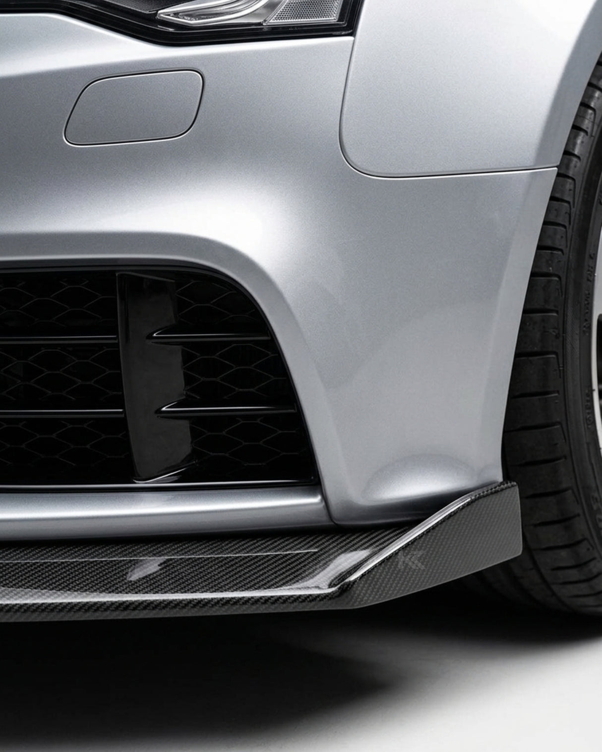 2012–2015 Audi RS5 8T Coupe / Convertible Front Bumper Lip Spoiler – Carbon Fiber