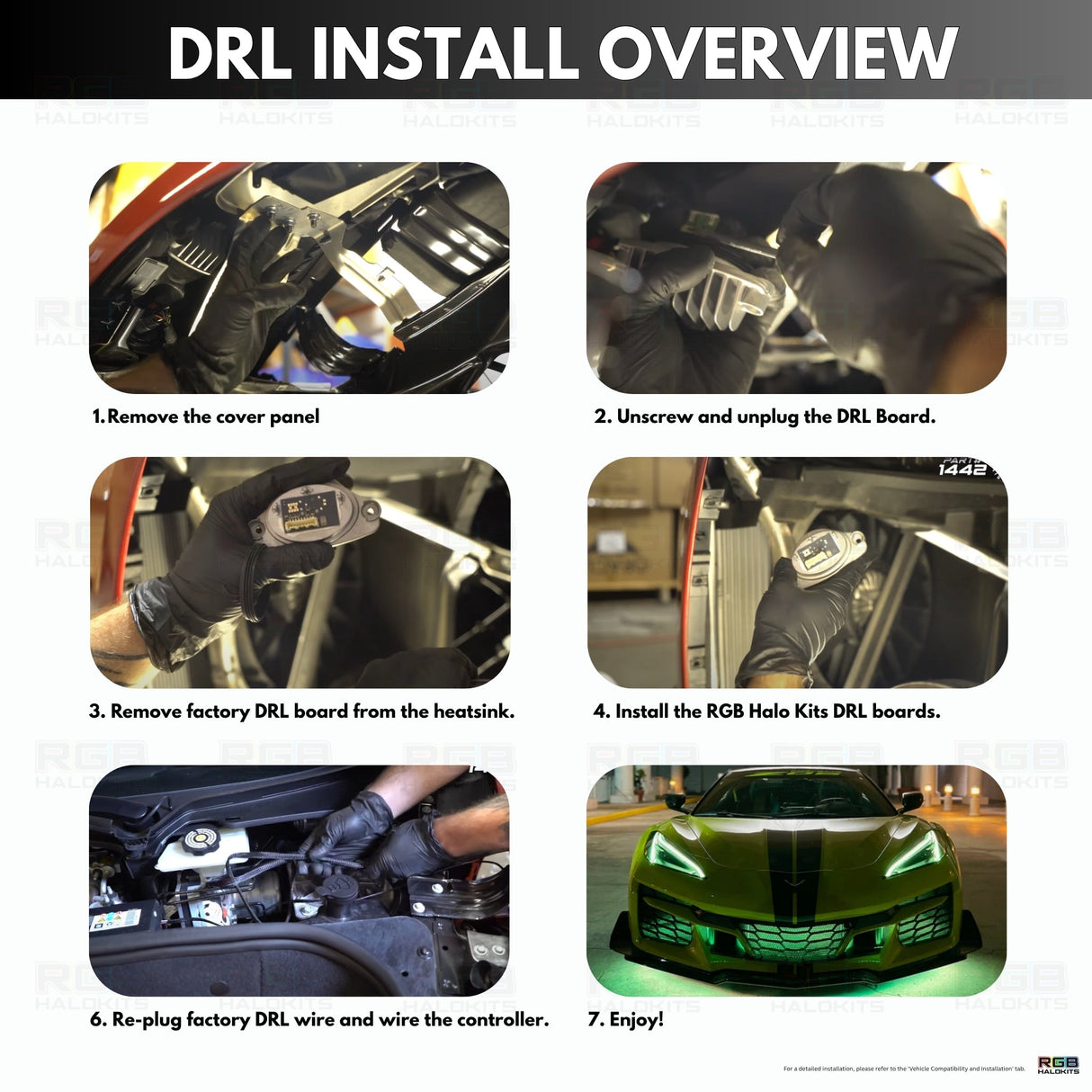 Chevrolet Corvette C8 RGBW+A DRL Boards (2020-2026)