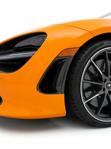 McLaren 720S Spider Dry Carbon Fiber Front Bumper Side Vents OEM Style 2017 - 2019 Pair