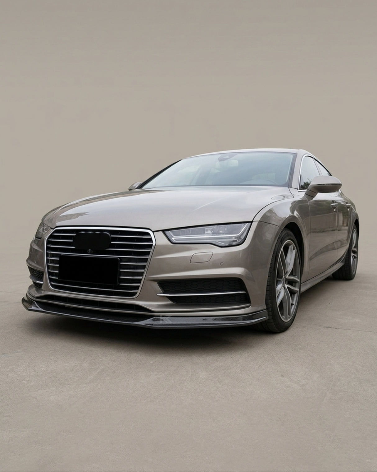 2012–2014 Audi A7 S-Line C7 Sportback Front Bumper Splitter – Carbon Fiber
