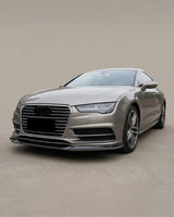 2012–2014 Audi A7 S-Line C7 Sportback Front Bumper Splitter – Carbon Fiber