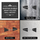 Wall/Ceiling Mount Dispenser Holder Brackets for Bubble Wrap Foam Rolls Packing