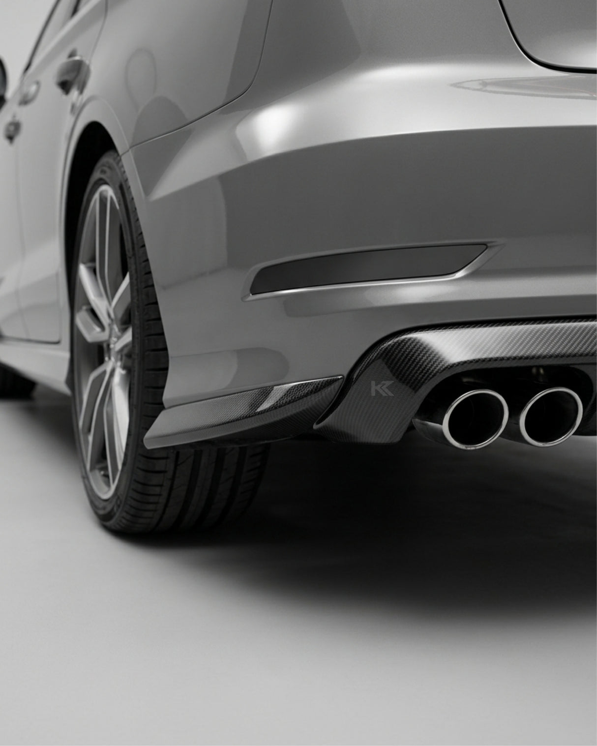 2015–2016 Audi S3 8V Sedan RS Style Rear Bumper Diffuser – Carbon Fiber