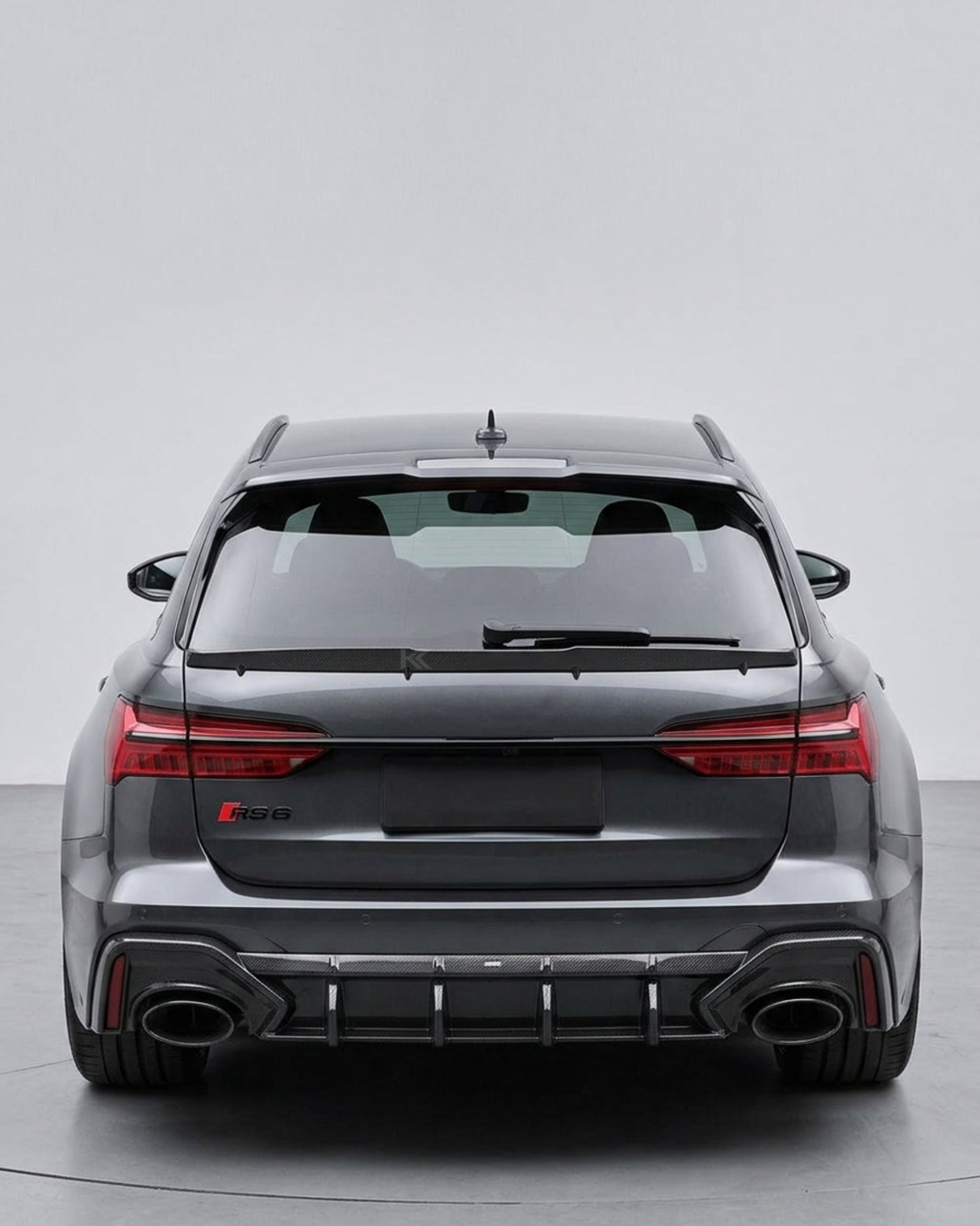 2019–2022 Audi RS6 C8 Avant Single Deck Roof Window Middle Spoiler – Dry Carbon Fiber