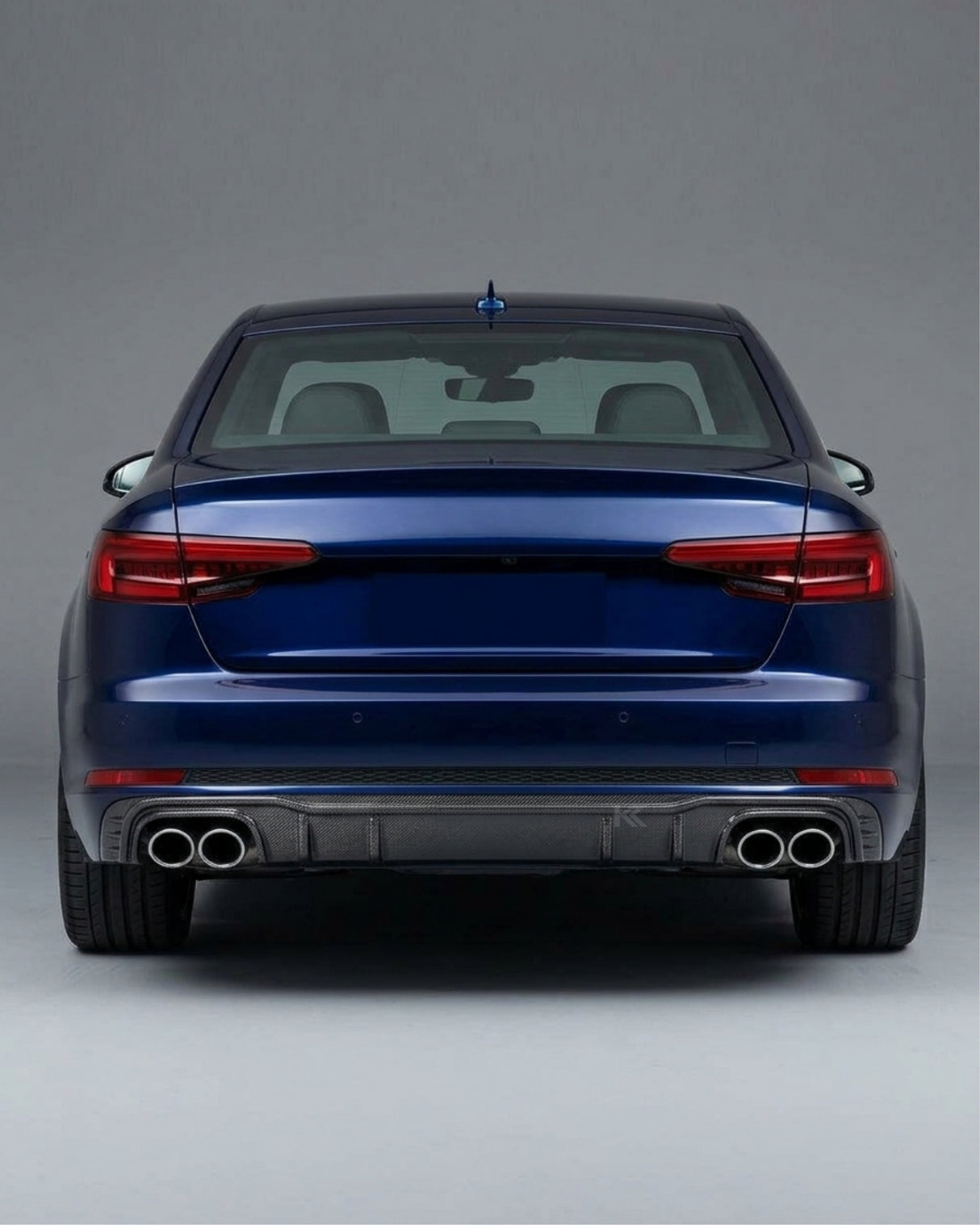 2017–2019 Audi A4 S-Line / S4 B9 Sedan Sport Rear Bumper Lip – Carbon Fiber