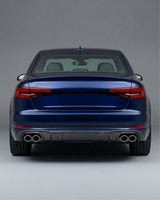 2017–2019 Audi A4 S-Line / S4 B9 Sedan Sport Rear Bumper Lip – Carbon Fiber