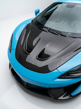 McLaren 540C 570S Dry Carbon Fiber Bonnet Hood P1 Style Bolt-On