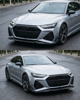2020–2023 Audi RS7 C8 Sportback Front Bumper Splitter – Pre-Preg Dry Carbon Fiber