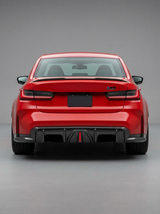 BMW 3 Series G80 M3 G82 G83 M4 Carbon Fiber Rear Diffuser with LED Lights (2019 - 2024)