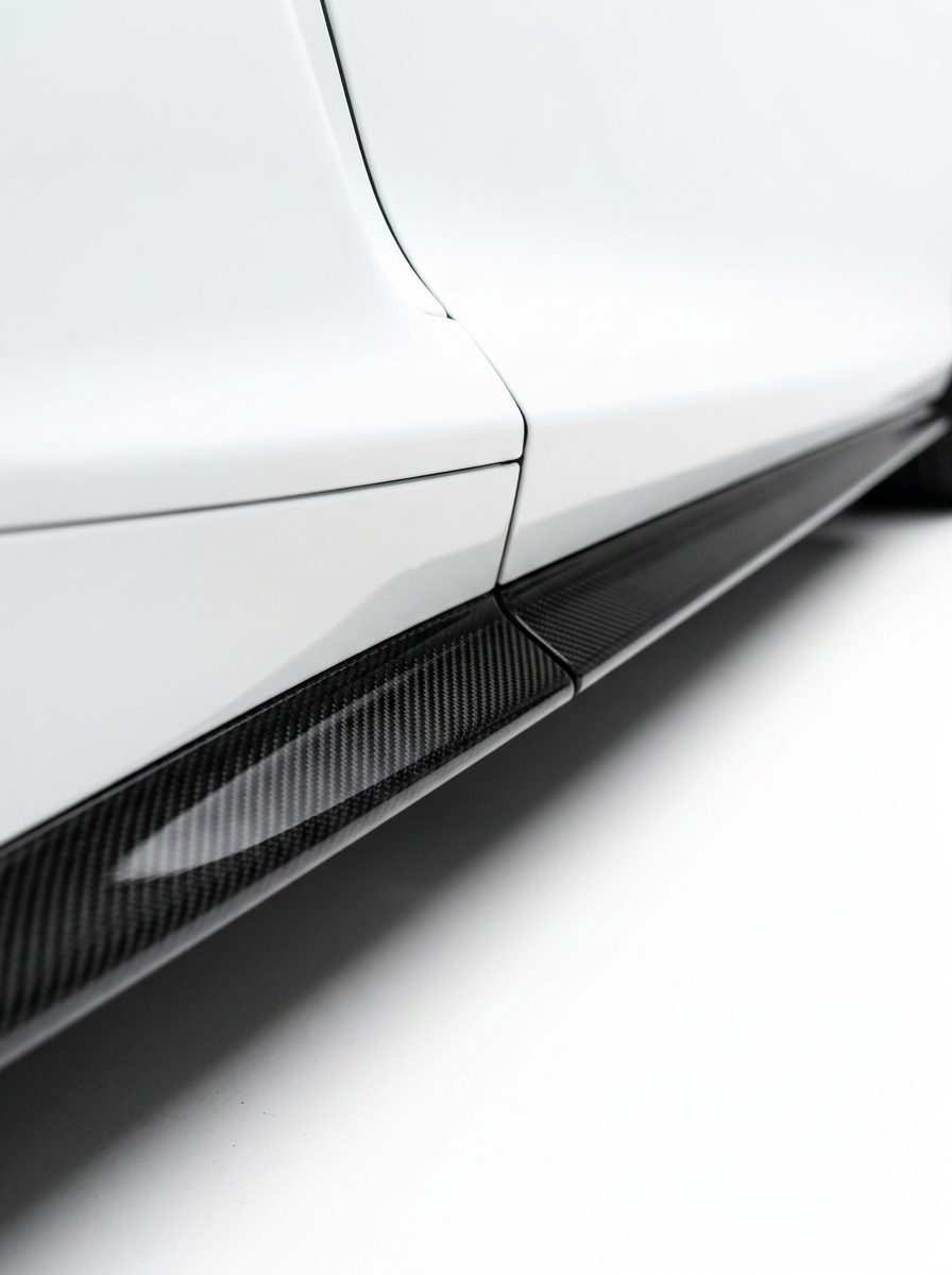 McLaren GT Dry Carbon Fiber Side Skirts OEM Style 2019+ Pair
