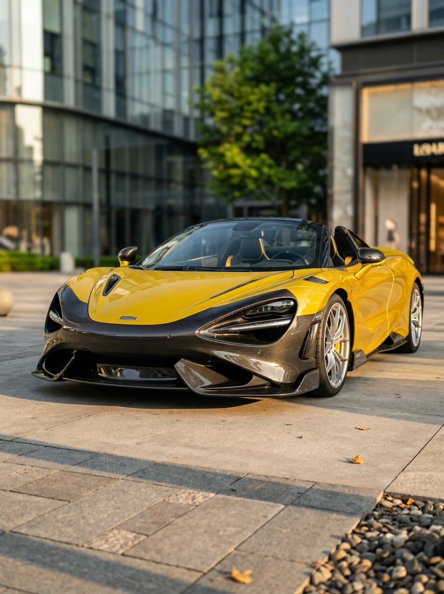 McLaren 765LT Dry Carbon Fiber Front Bumper Bolt-On