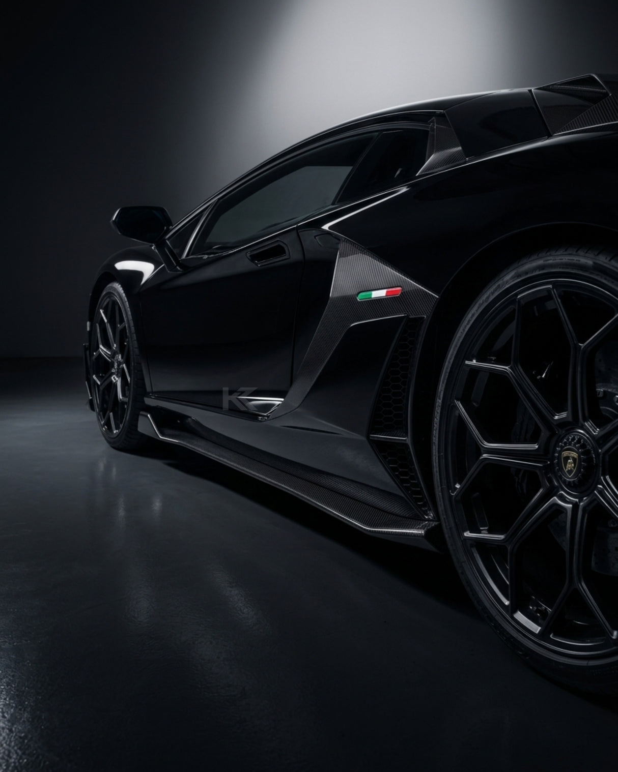 2011–2022 Lamborghini Aventador SVJ Style Side Skirts – Dry Carbon Fiber