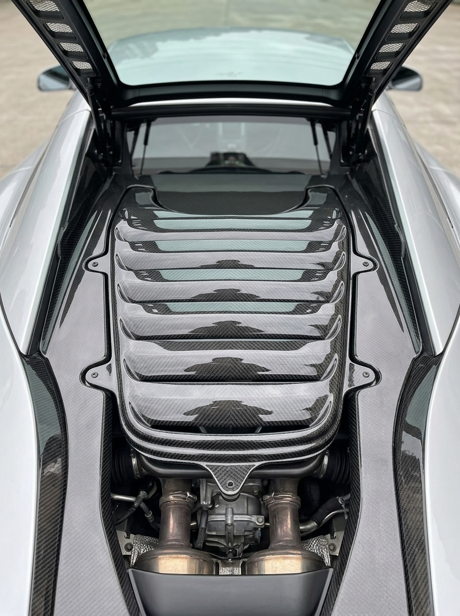 2011-2017 McLaren MP4-12C 650S OEM Style Engine Cover - Real Carbon Fiber