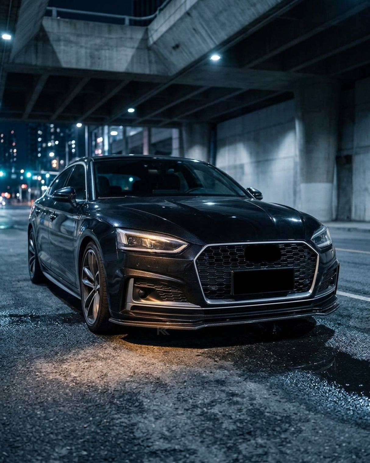 2017–2019 Audi A5 S-Line / S5 B9 Coupe & Sportback Front Lip Splitter – Carbon Fiber