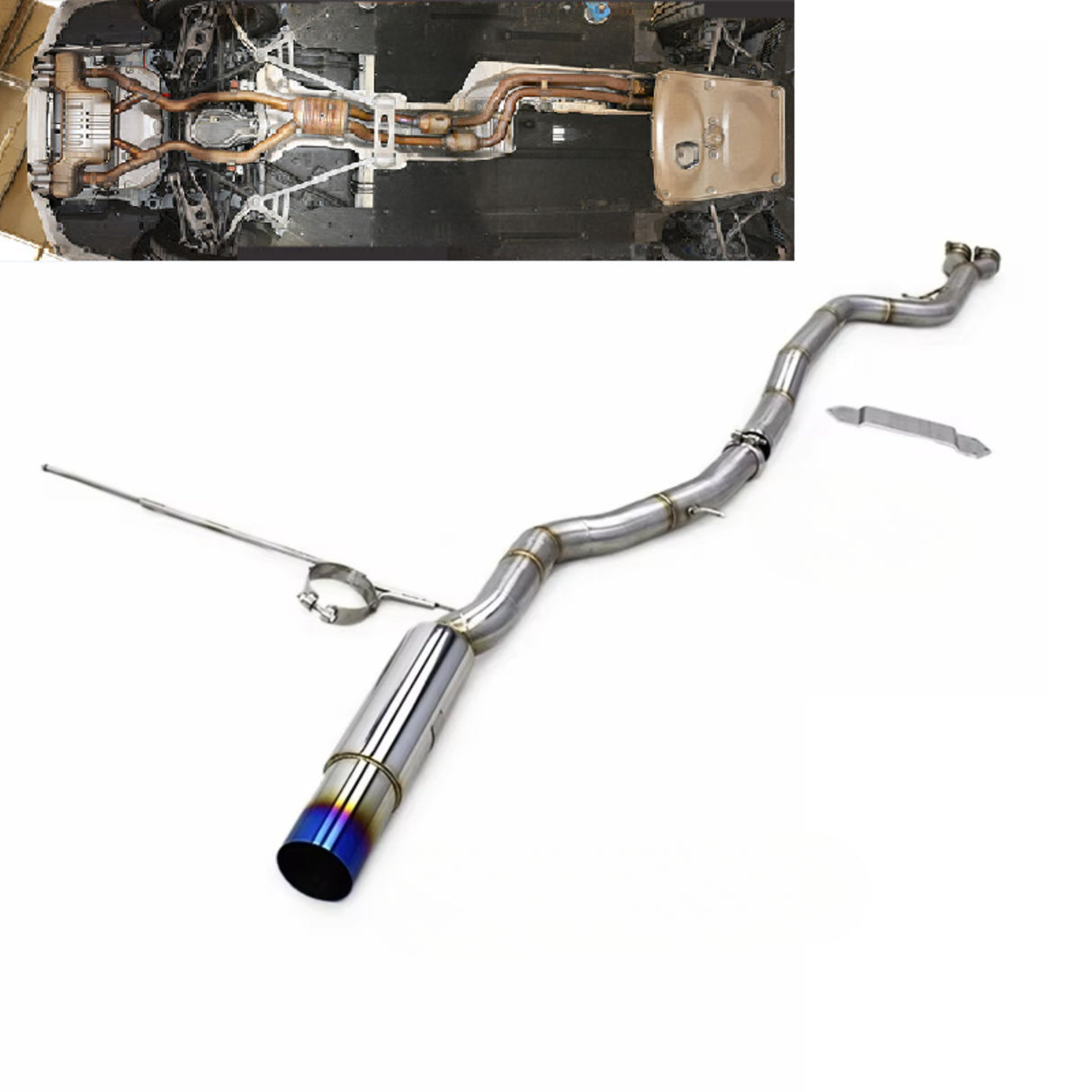 BMW 3/4 Series M3/M4 F80/F82 304 Stainless Steel Burnt Tip Straight-through Catback 2015-2020