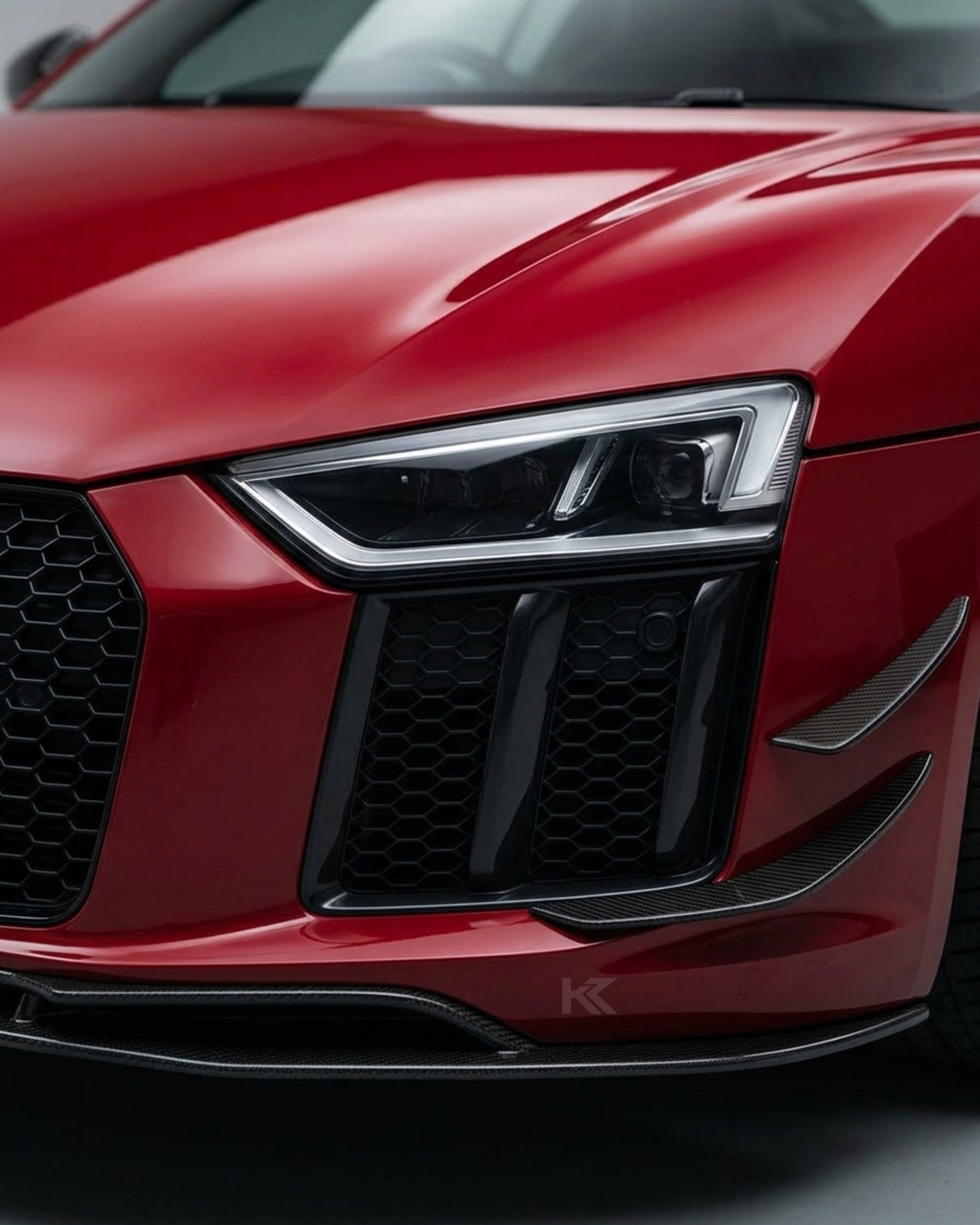 2016–2018 Audi R8 V10 & V10 Plus Coupe Custom Style Front Lip Splitter – Carbon Fiber