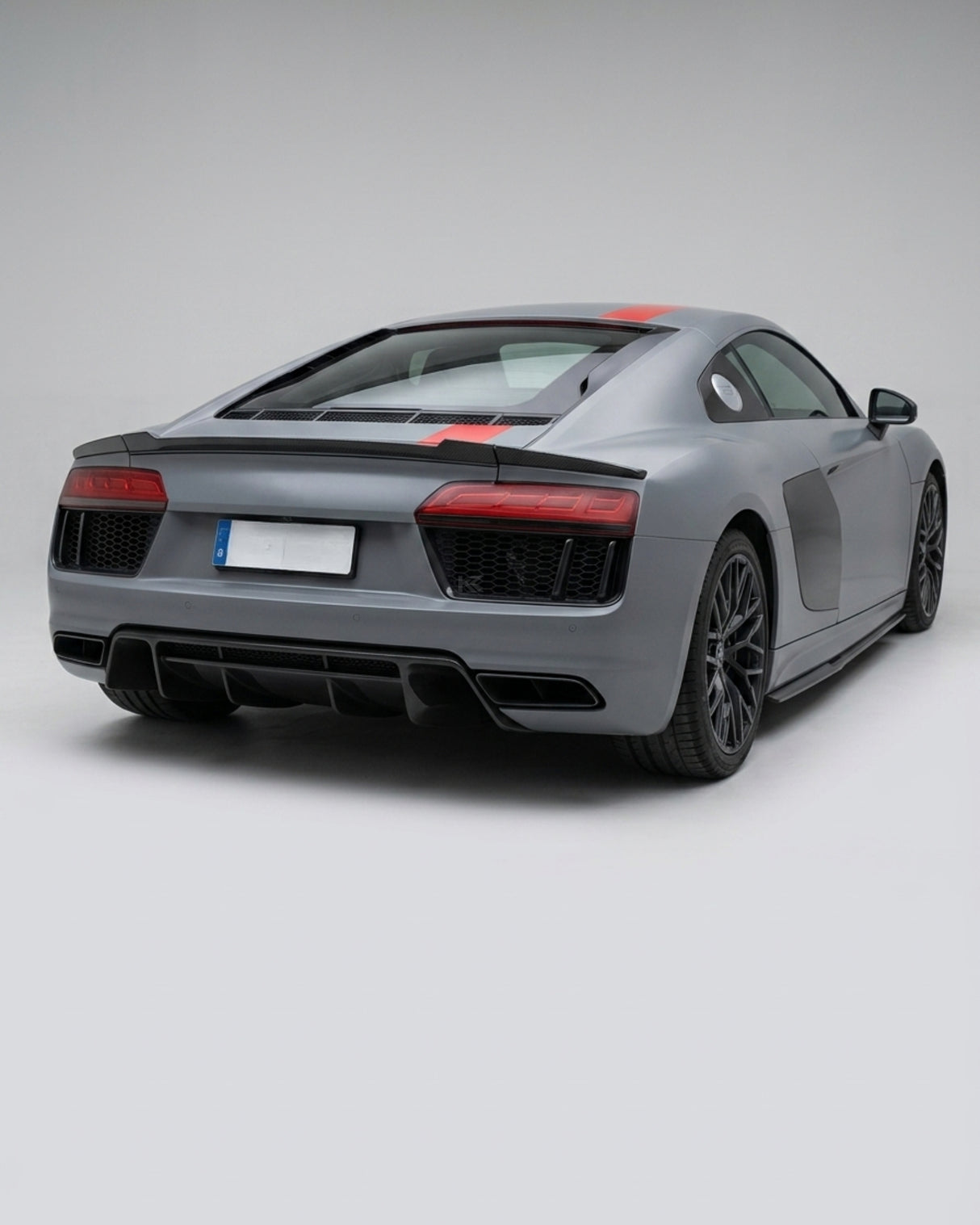 2016–2019 Audi R8 V10 / V10 Plus Coupe 4S E-Tron Style Rear Spoiler Set – Carbon Fiber