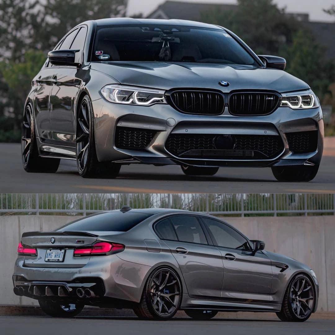 BMW 5 Series F90 M5 Sedan R Style Carbon Fiber Front Lip (2018 - 2020) - K2 Industries