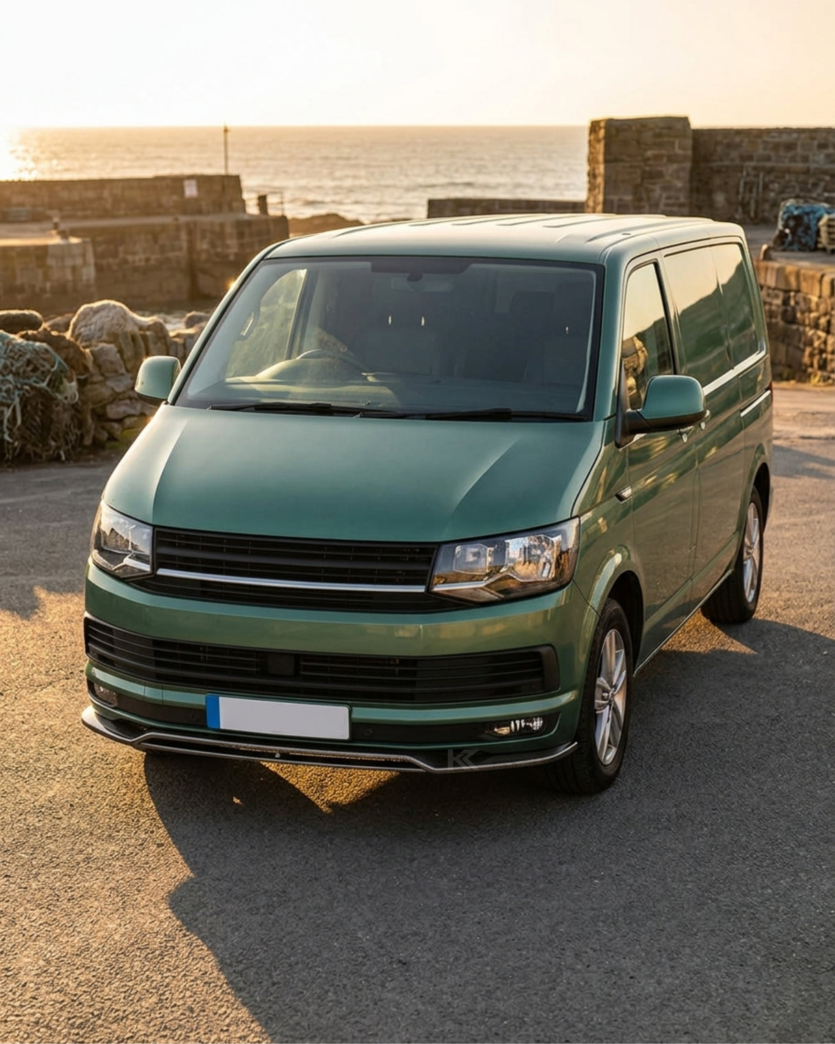 2015–2020 Volkswagen Transporter / Caravelle T6 Front Lip Extension – Carbon Fiber