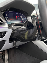 BMW 3/4 Series G80/G81/G82/G83 Carbon Fiber Steering Column Cover (2021+)