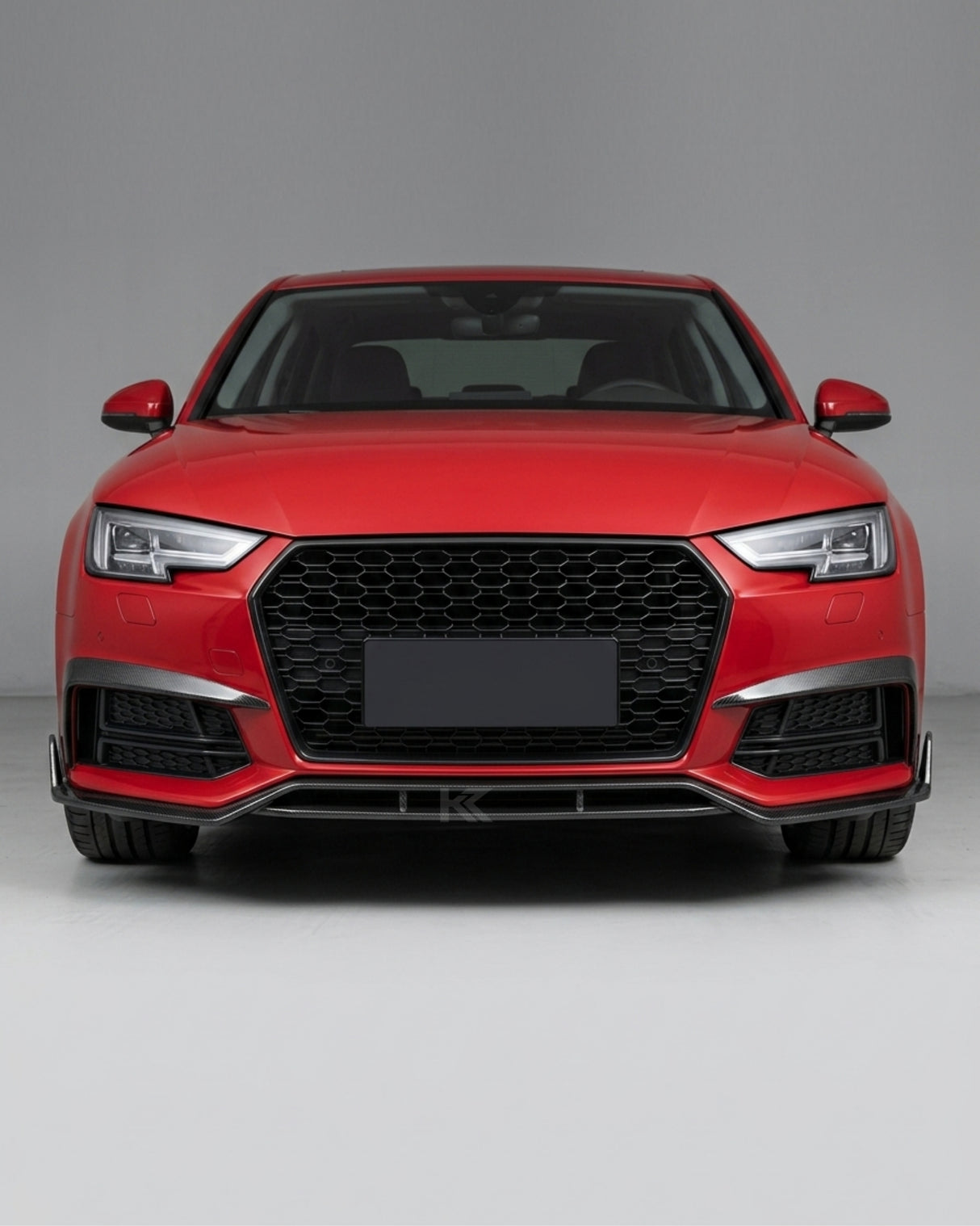 2017–2019 Audi A4 S-Line / S4 B9 Sedan Front Valance Lip – Carbon Fiber