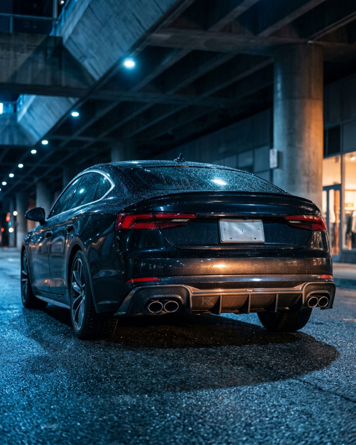 2017–2019 Audi A5 S-Line / S5 B9 Sportback Rear Diffuser – Pre-Preg Dry Carbon Fiber