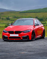 BMW 3 Series F80 M3 F82 F83 M4 M Performance Style Carbon Fiber Front Lip (2015 - 2019) - K2 Industries