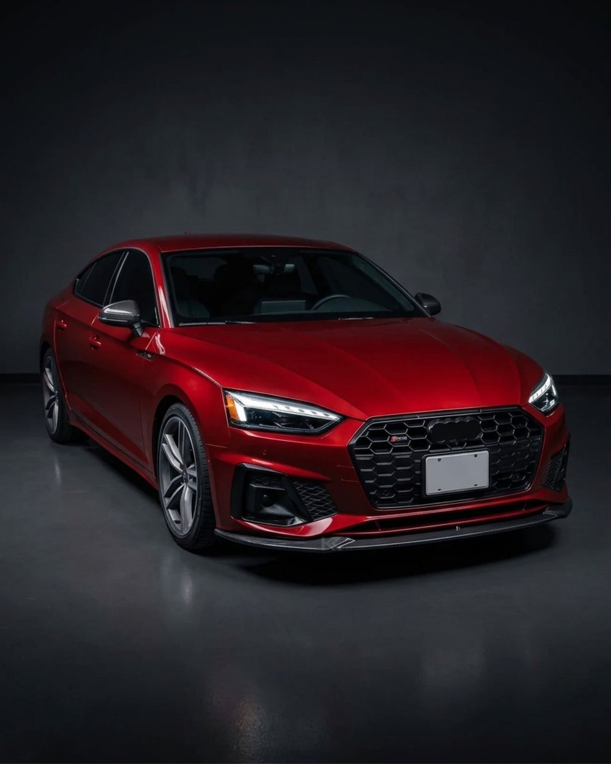 2020–2022 Audi A5 S-Line / S5 B9.5 Sportback & Coupe Front Spoiler Lip – Carbon Fiber