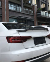 2017–2019 Audi A4 / A4 S-Line / S4 B9 Sedan R Style Ducktail Trunk Spoiler – Carbon Fiber