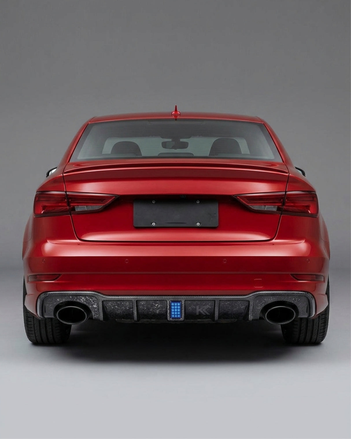2017–2019 Audi RS3 8V Sedan Rear Bumper Lip – Forged Carbon Fiber