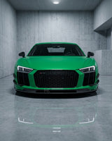 2016–2018 Audi R8 V10 & V10 Plus Coupe V-Design Front Lip Spoiler – Dry Carbon Fiber