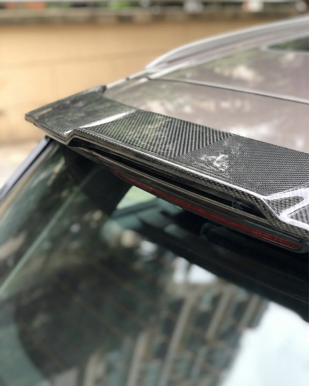 2016–2018 Audi Q7 S-Line / SQ7 4M Rear Roof Spoiler Extension – Carbon Fiber