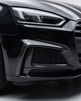 2017–2019 Audi A5 S-Line / S5 B9 Front Bumper Canards – Carbon Fiber