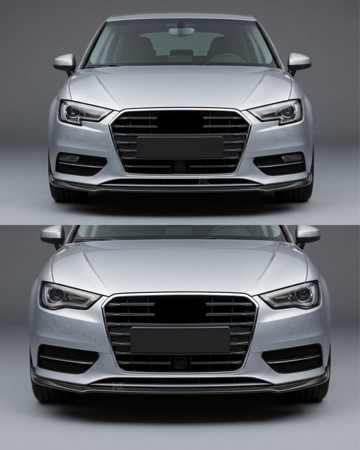 2017–2019 Audi A3 S-Line / S3 8V Hatchback Front Lip Splitter – Carbon Fiber