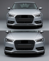 2017–2019 Audi A3 S-Line / S3 8V Hatchback Front Lip Splitter – Carbon Fiber