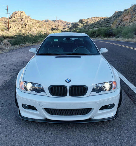 BMW 3 Series E46(w/ MTech Package) HM Style Carbon Fiber Front Lip (1998 - 2006) - K2 Industries