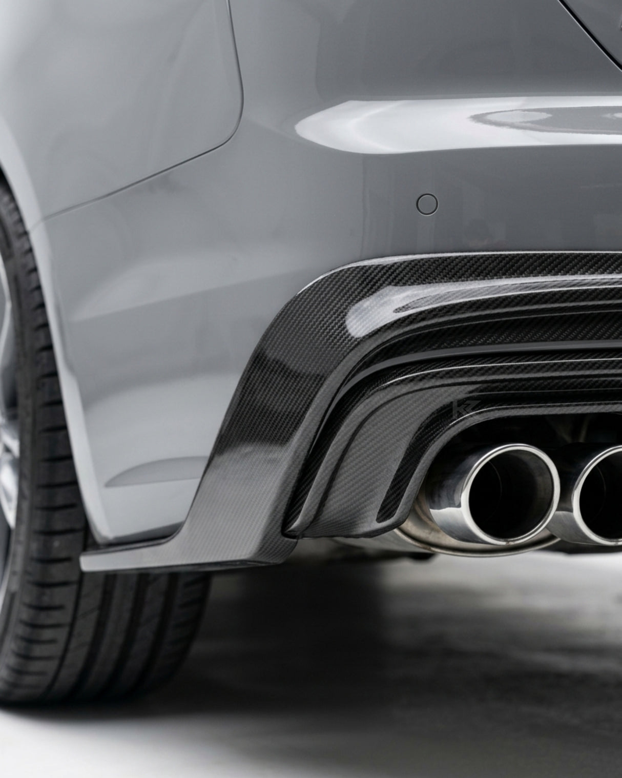 2013–2016 Audi A5 / S5 8T Facelift Rear Bumper Diffuser – Carbon Fiber