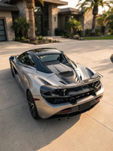 McLaren 720S Spider Dry Carbon Fiber Rear Spoiler Wing Polished Finish 2017 - 2019
