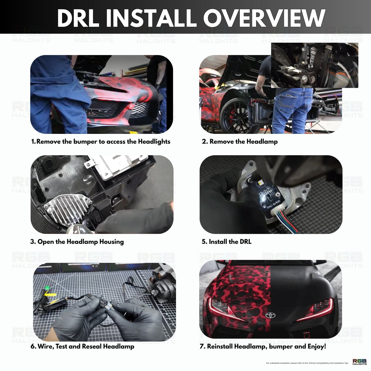 Toyota Supra RGBW DRL boards (2020-2024)