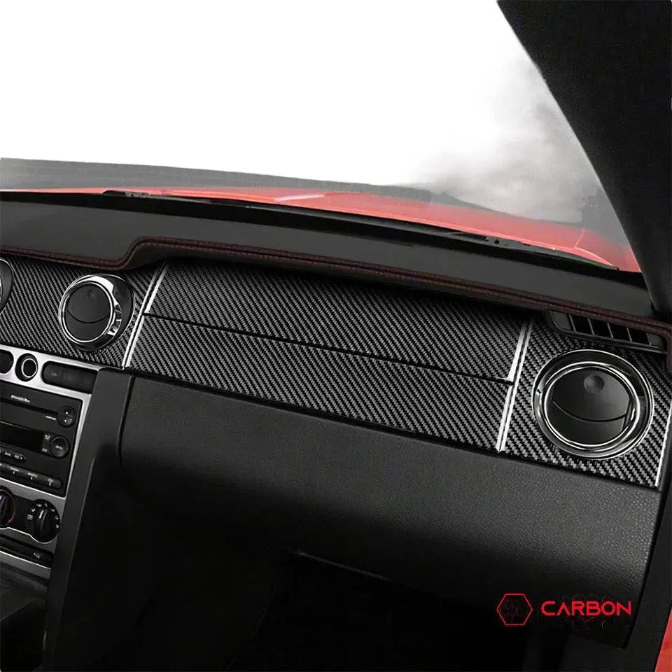 [6pcs] Real Carbon Fiber Dash Overlay Mustang 2005-2009