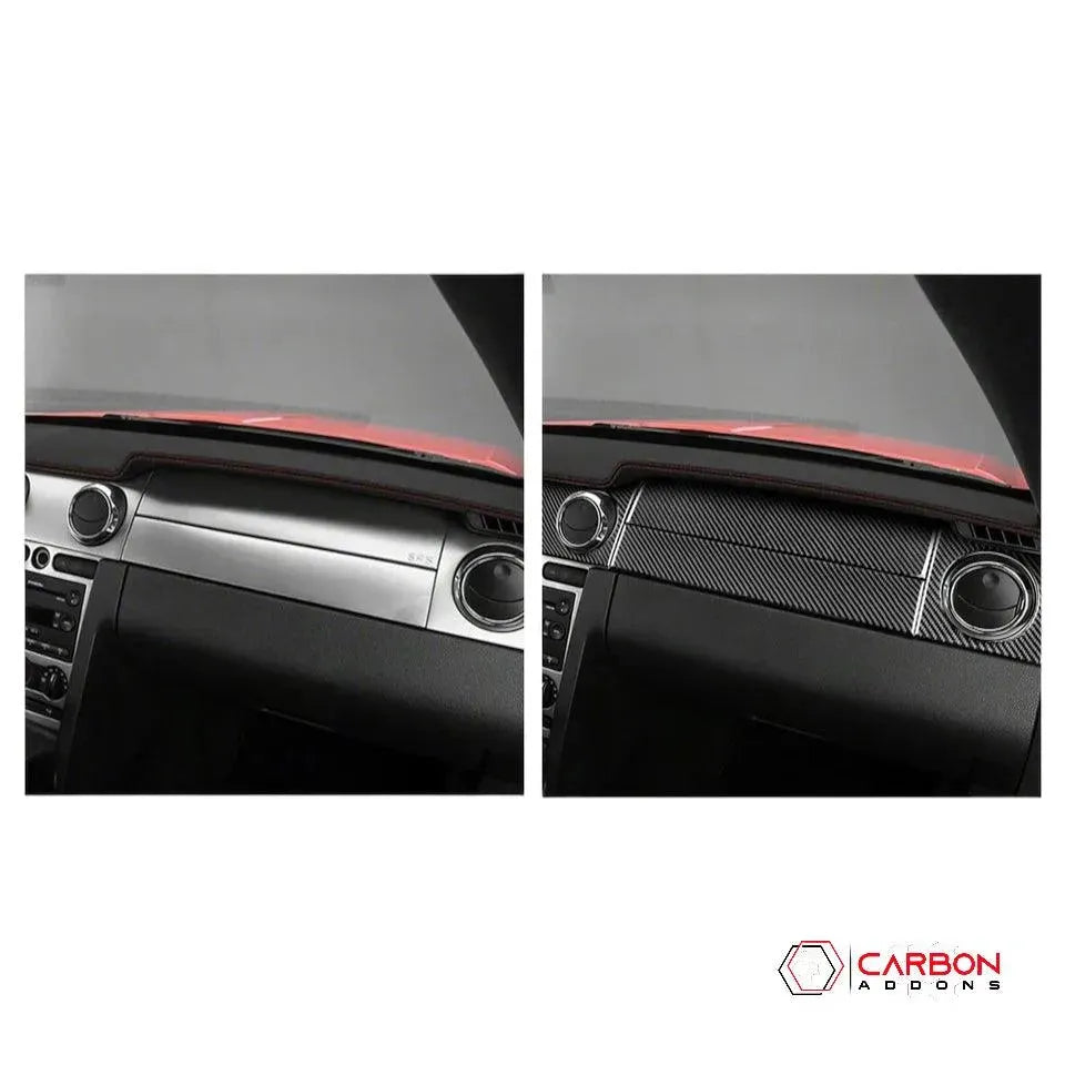 [6pcs] Real Carbon Fiber Dash Overlay Mustang 2005-2009