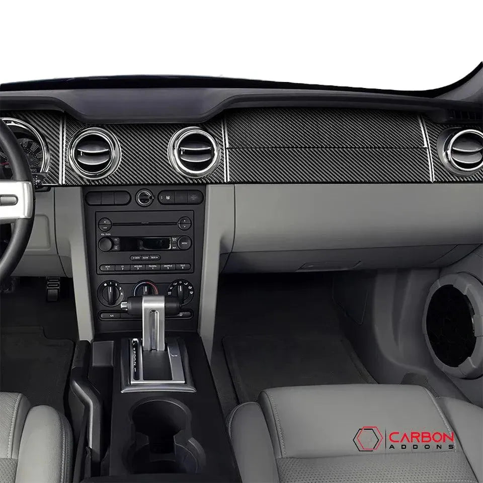 [6pcs] Real Carbon Fiber Dash Overlay Mustang 2005-2009